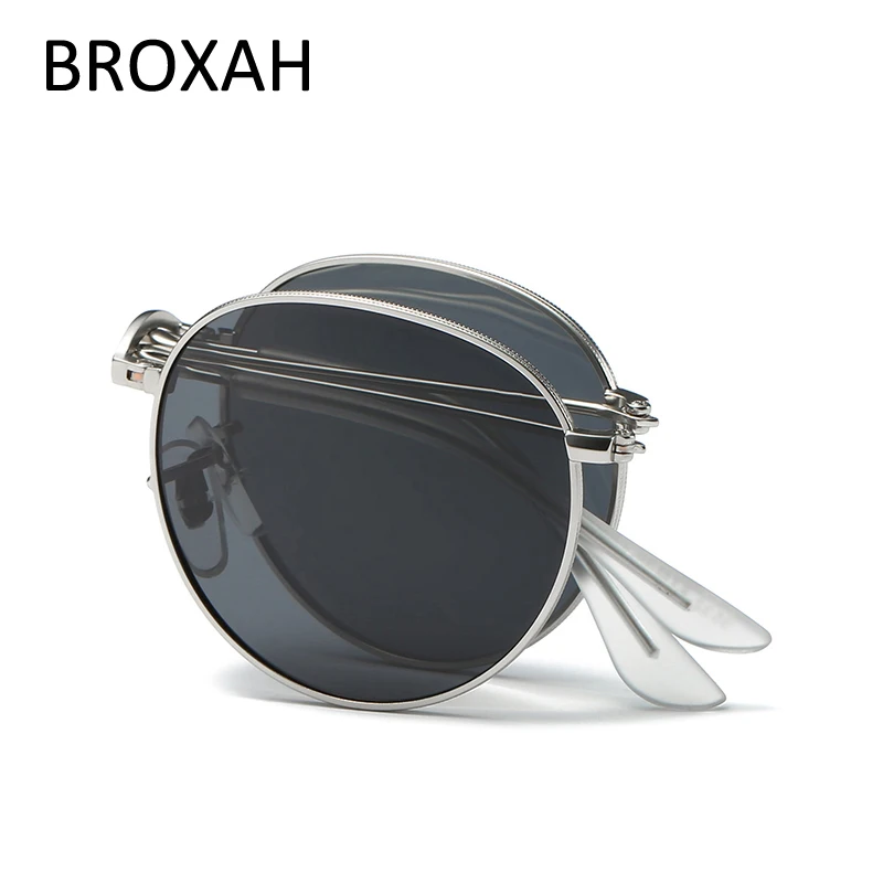 Fashion Round Foldable Polarized Sunglasses Women Brand Designer Car Driving Sun Glasses for Men Okulary | Аксессуары для одежды