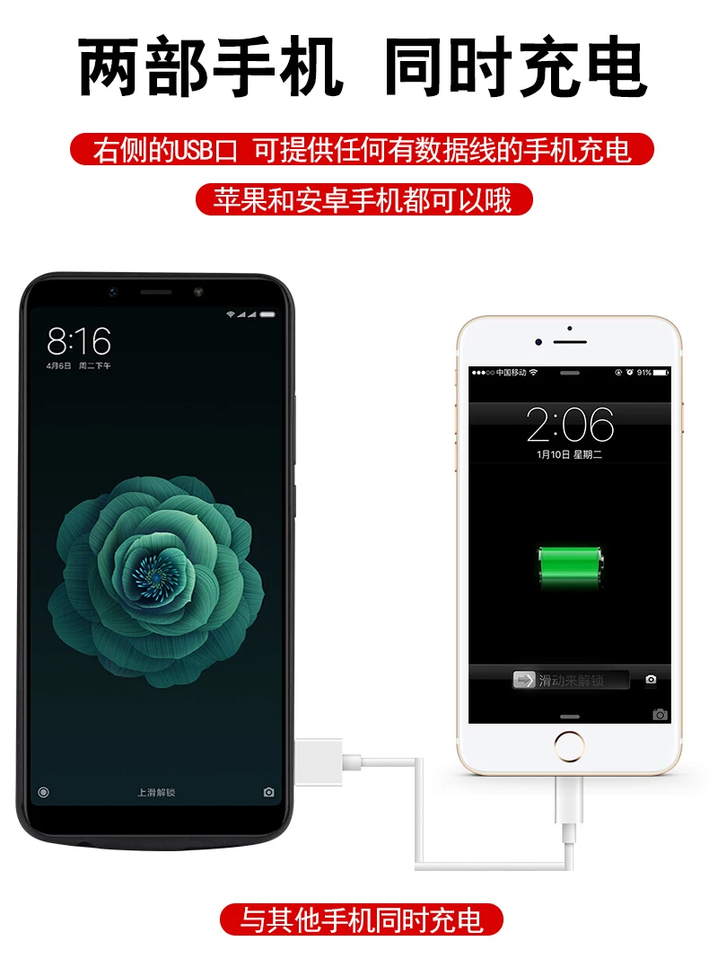 6000 мАч Батарея чехол для Xiaomi Mi 6x Smart Зарядное устройство Капа Fundas Coque xiaomi |