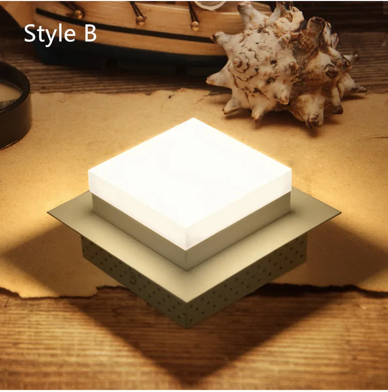 Вход 1 шт. мини светодиодные потолочные светильники лампа для крыльца креативная