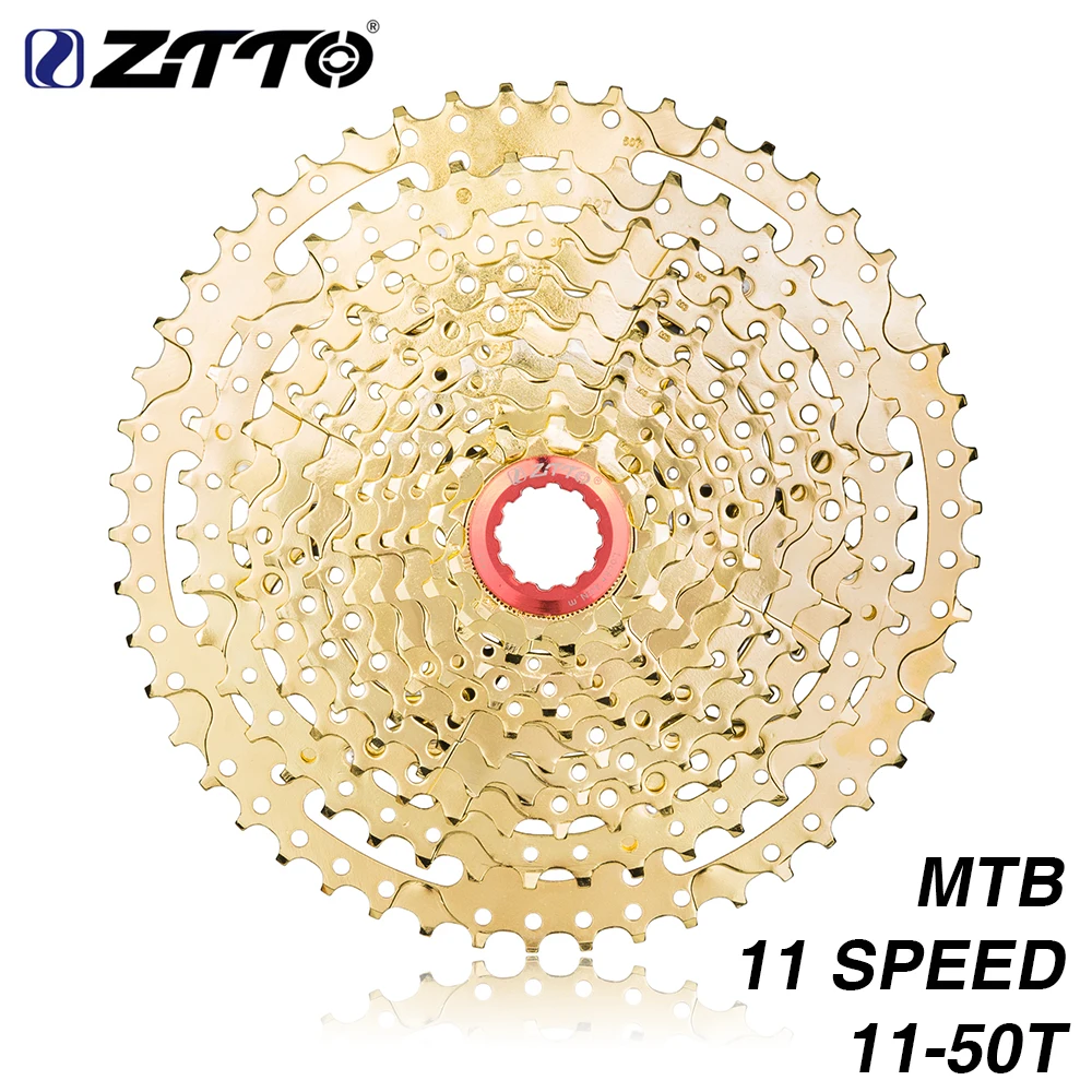 MTB 11 скорость Золотая кассета 11s 50 T широкий коэффициент Сверхлегкий Золотой Freewheel