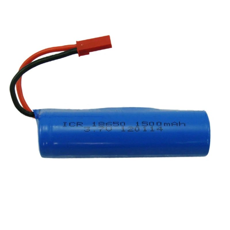 

3.7V 1500mAH Remote control helicopter cylindrical 3.7 Lipo battery 3.7V 1500mAH 18650 1500mah 15C JST plug