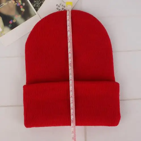 Зимние шапки однотонные для женщин|Мужская Skullies & шапочки| |