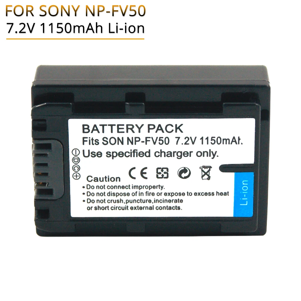 Аккумулятор для цифровой камеры, 1150 мАч, для Sony DVD HDR DCR SR HC Series