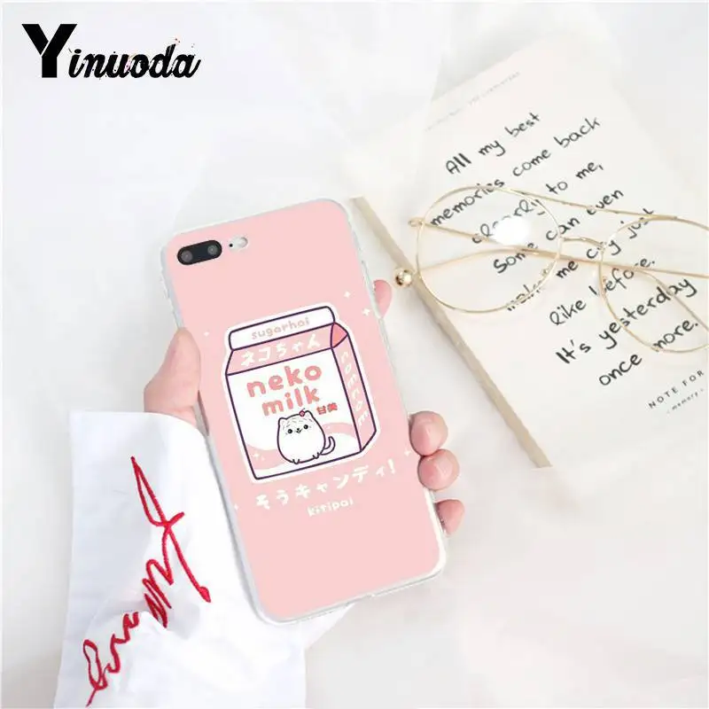 Yinuoda Kawaii японский клубничный молочный роскошный уникальный чехол для телефона для iPhone8 7 6 6splus X XSMAX 5 5S SE XR 10 11 11pro 11promax - Цвет: A11