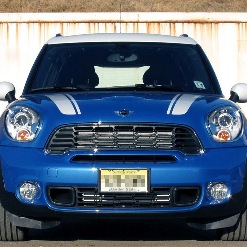 Наклейки на капот для автомобиля, наклейка на голову в полоску для MINI Cooper One S JCW Countryman Clubman R55 R60 R61 F54 F55 F56, автомобильные аксессуары