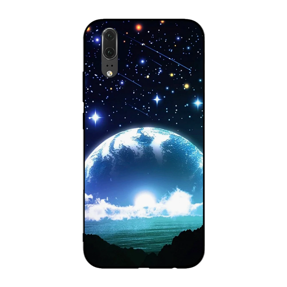 Purple universe and giraffe Soft Case for Huawei Y6 Y7 Y9 Prime 2017 2018 2019 Nova 2i 3 4 3i Lite Mate 10 20 Pro | Мобильные