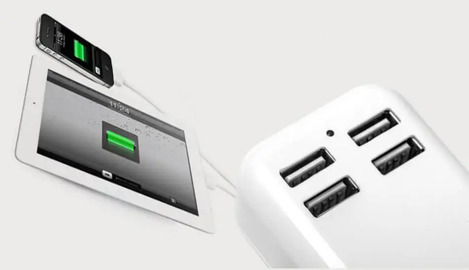 Быстрая зарядка многопортовое USB зарядное устройство 5V2. 1A зарядка в реальном времени для iPhone iPad для samsung huawei P30 Pro адаптер питания