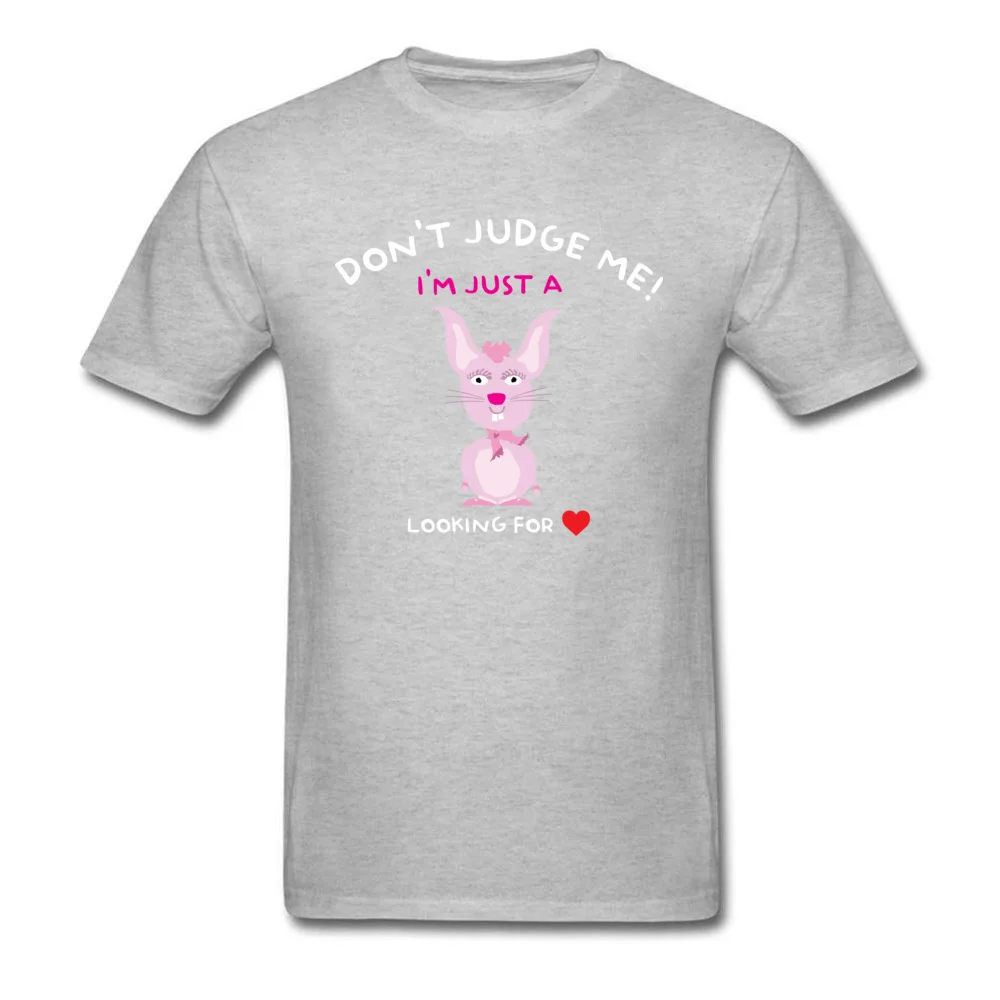 Персонализированные футболки кролик ищет любовь футболка мужские Kawaii розовый