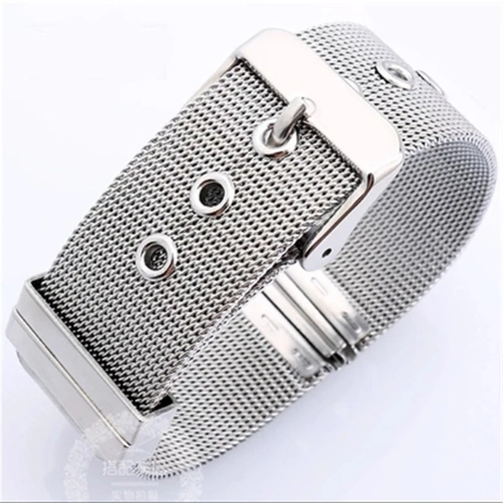 Ultra Thin Milanese Straps Wristwatch Bracelet Link Bands 304 Stainless Steel Mesh Wristband 18mm 20mm 22mm 24mm Watches Straps