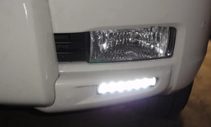 СВЕТОДИОДНЫЙ DRL Противотуманные Фары Светильник окружении лампа указателя