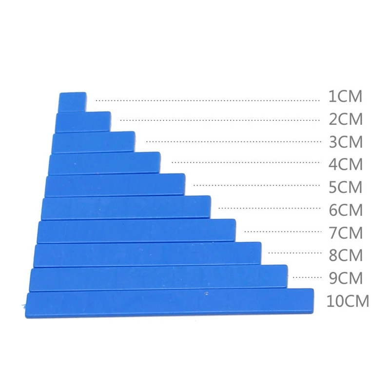 Детские игрушки Монтессори 50 шт красочные линейки для математики дошкольного