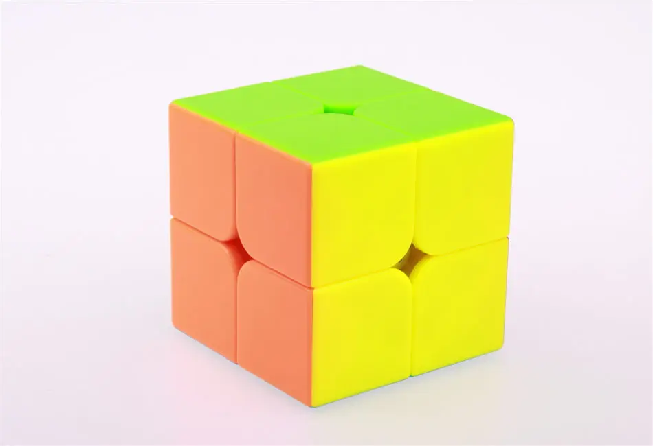QIYI 2X2X2 волшебный скоростной куб Qidi магические кубики 2X2 50 мм Мини карманный стикер меньше нео куб профессиональный Головоломка Куб обучающий игрушка