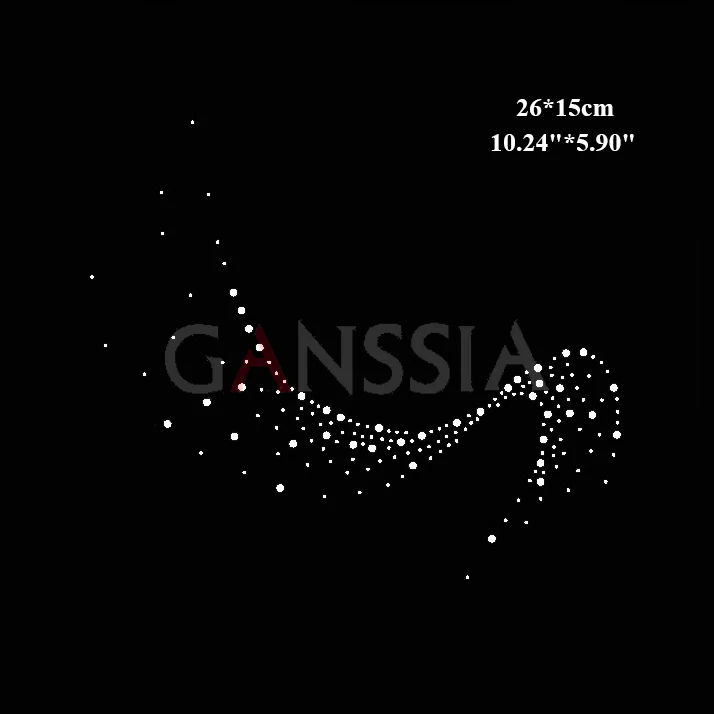 6 шт./лот стильные шарфы дизайн ”из страз горячей фиксации для одежды украшение