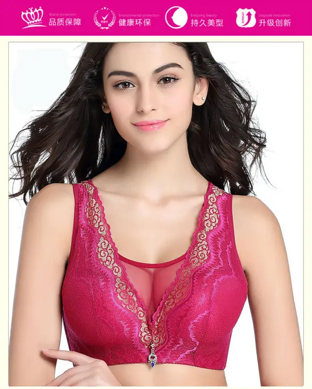 Женский бюстгальтер с чашкой пуш ап глубоким V образным вырезом|plus size bra|size bracotton