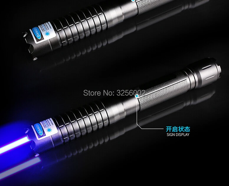 Super Powerful! Military 100w 100000m 450nm Blue laser pointer Flashlight Burn Match Candle Lit Cigarette Wicked LAZER Hunting