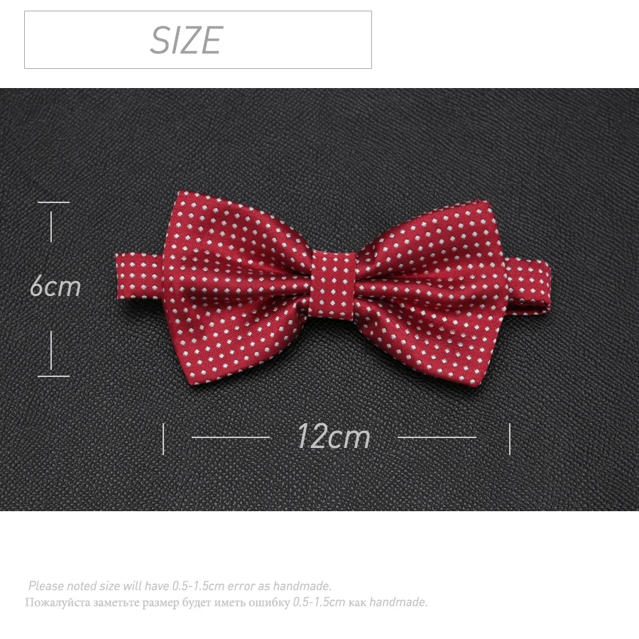 

New Bowtie Fashion Mens Business Wedding Party Bow Tie Butterfly Dot Male Dress Necktie Accessories Shirt Gift Ties for Men