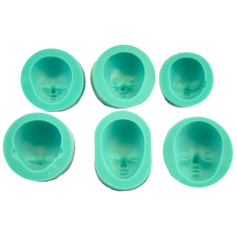 2016 Горячая Распродажа силиконовая форма для лица формы выпечки помадки