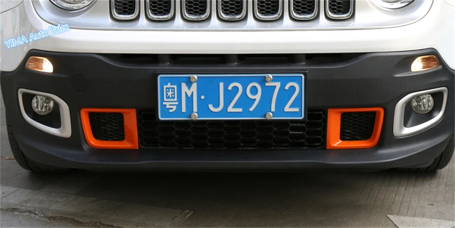 Lapetus 6 цветов для Jeep Renegade 2015 2016 2017 2018 ABS Авто Стайлинг Передняя головка бампер