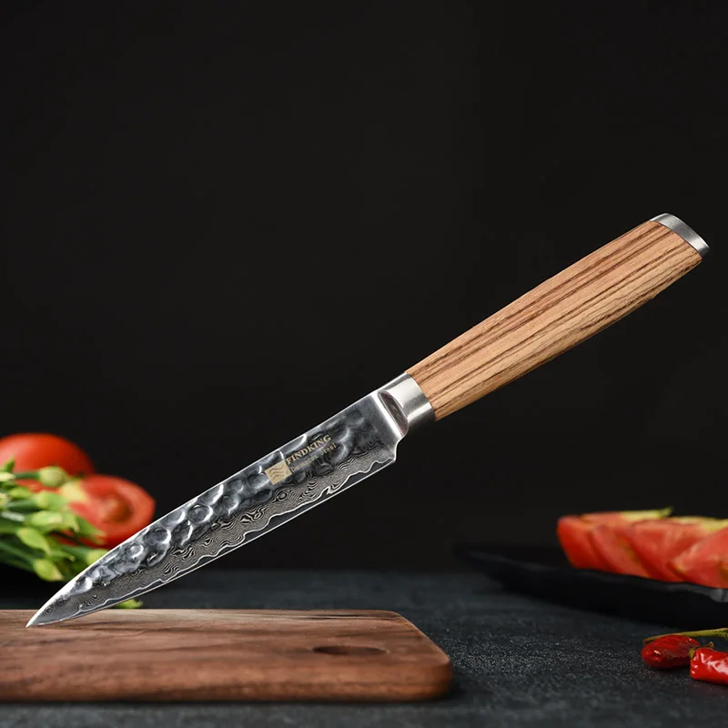 Бренд findking 5 &quotДамасская стальная Зебра деревянная ручка кухонная нож острый