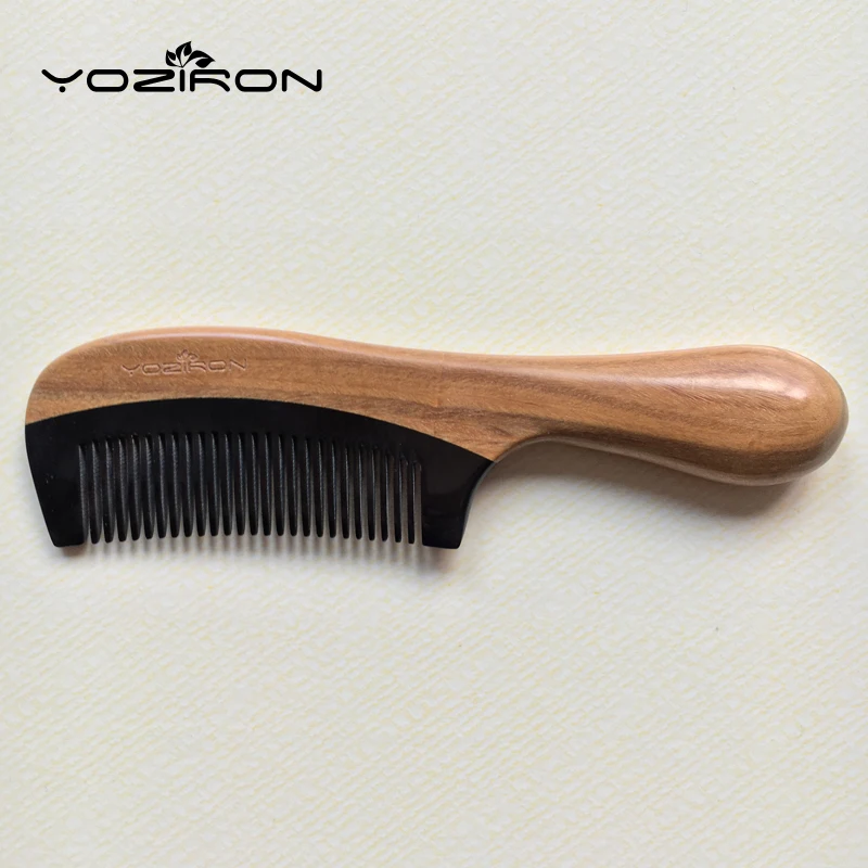 YOZIRON бык рога дорогой антистатическое дерево для массажа зеленые сандаловые