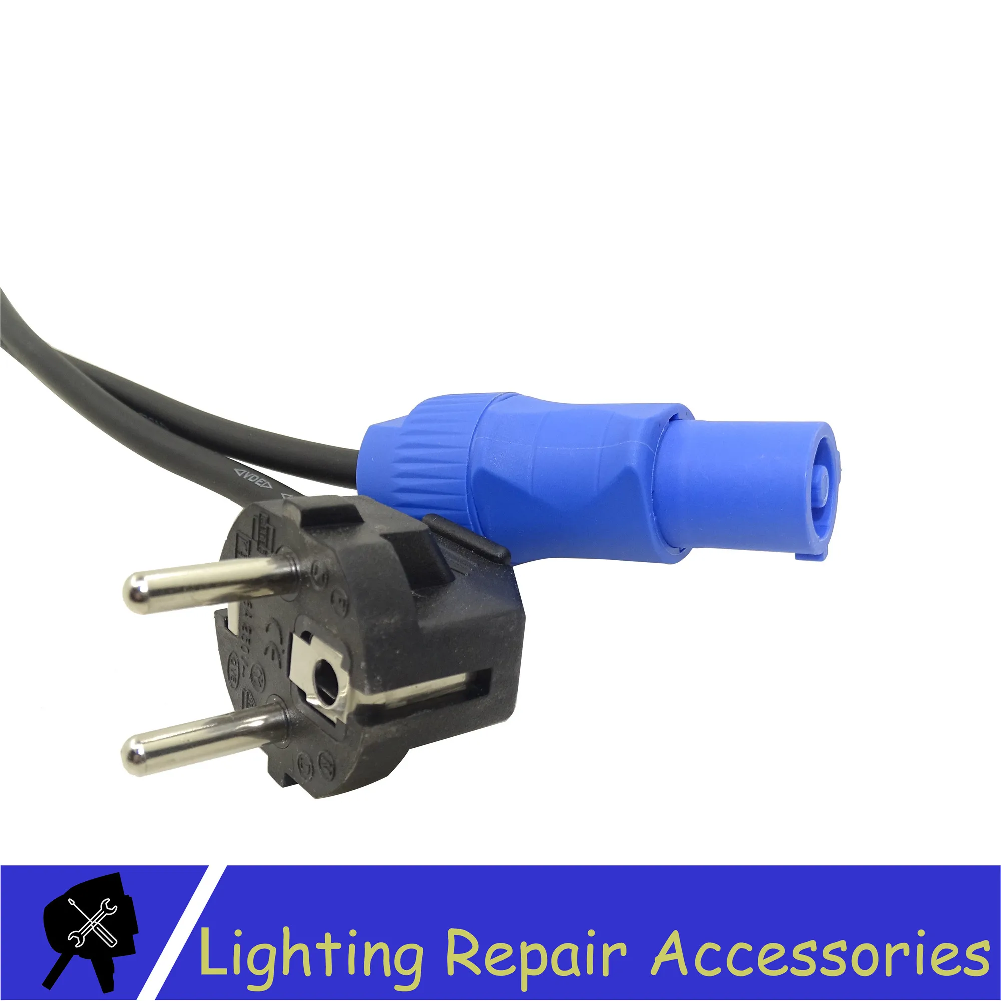 Moving Head Light Powercon EU Plug Power Cable Connector Audio Stage Exchange connector Euro plug For European Countries | Лампы и