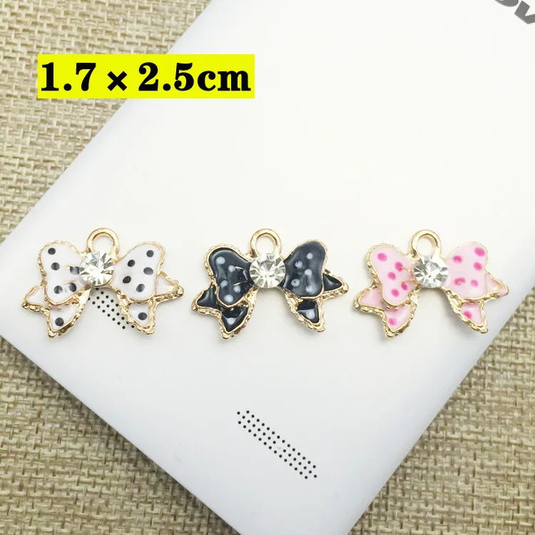 FYN190 FY Personalized Jewelry Zinc Alloy Delicate Beautiful Colorful Bowknot Pendant Necklace With Chain for Women |