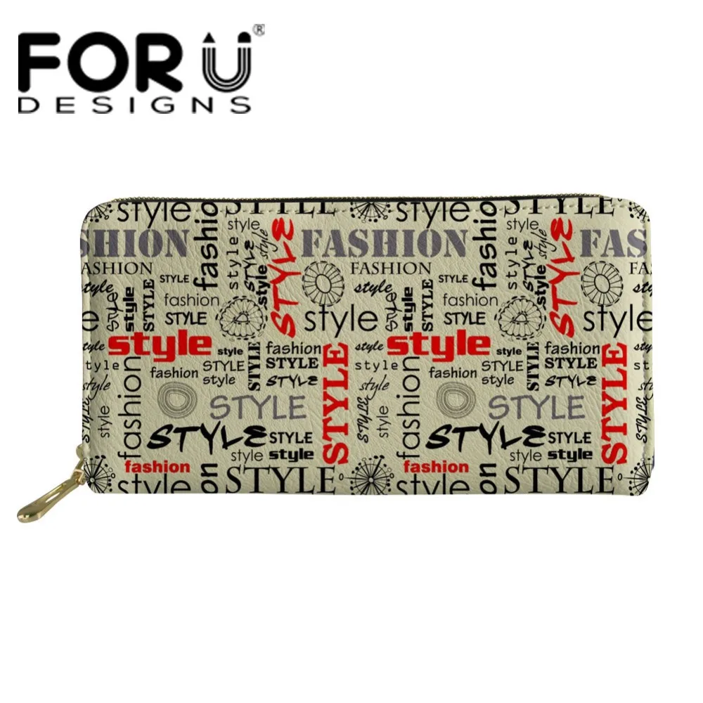 FORUDESIGNS/женский длинный кошелек Женский дорожный функциональный модный стиль с