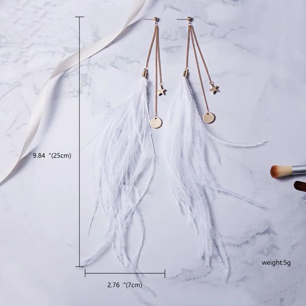 Rinhoo Bohemian Ethnic Long Statement Colorful Tassel Drop Earrings Boho Beads Fringe Earrings Women Fashion Dangle Earring