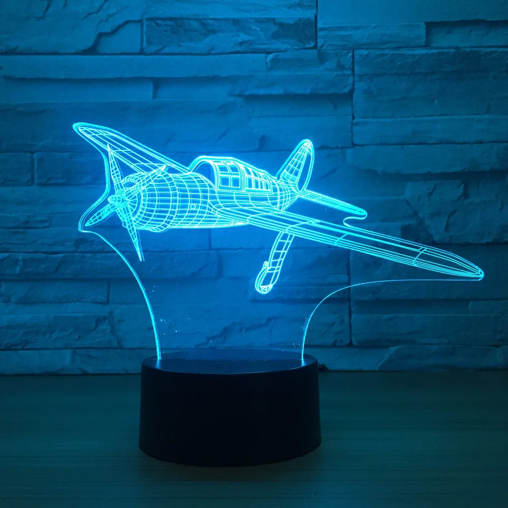 3d светодиодная лампа с пропеллерами 7 цветов ночники для детей сенсорный Usb