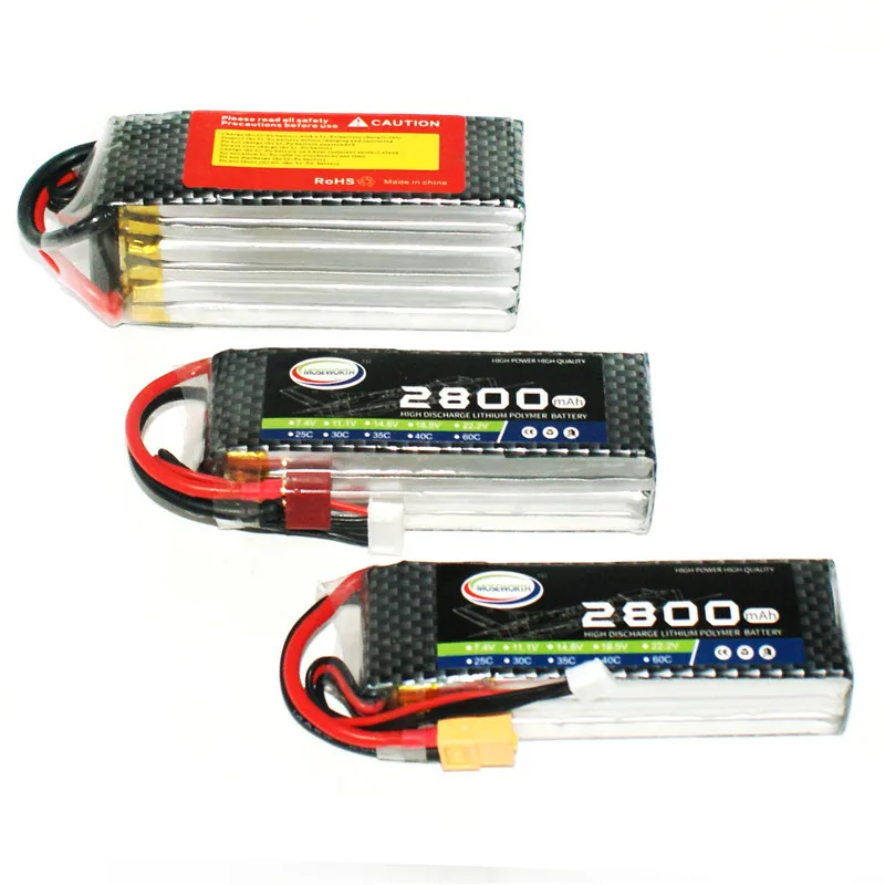 Новый аккумулятор LiPo 3S 11 1 В 2800 мАч 40C 80C для радиоуправляемых квадрокоптеров