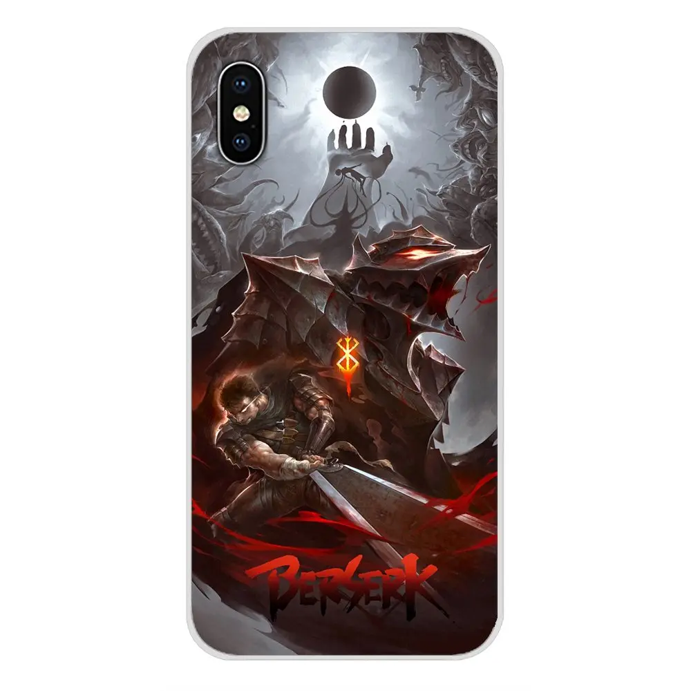 Transparent Soft TPU Case For Apple iPhone X XR XS MAX 4 4S 5 5S 5C SE 6 6S 7 8 Plus ipod touch guts berserker armor berserk | Мобильные