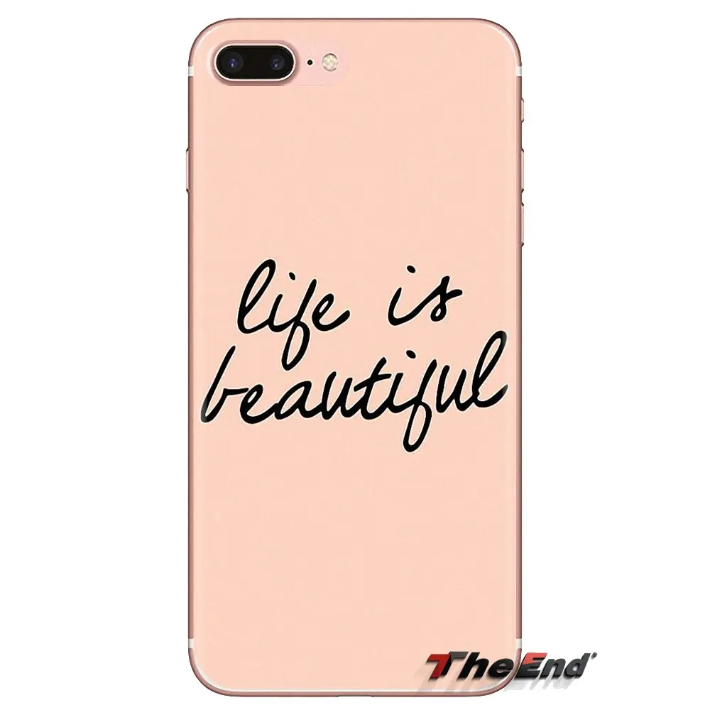 Чехол Life is Inspirational Quote для телефона LG Spirit Motorola Moto X4 E4 E5 G5 G5S G6 Z Z2 Z3 G2 G3 C Play Plus Mini |