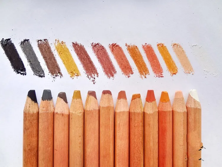 12 цветов мягкие пастельные карандаши цветные для рисования эскиз | Канцтовары