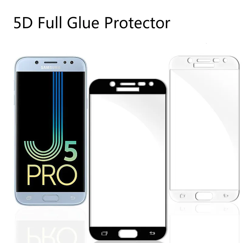 1 шт. 5D изогнутая защита экрана с полным покрытием для Samsung Galaxy J7 DUO Prime J5 2017 J2 Pro 2018 C8