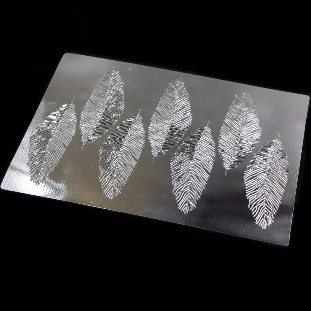3 шт. набор текстурных листов с перьями пластиковый текстурный коврик тиснение