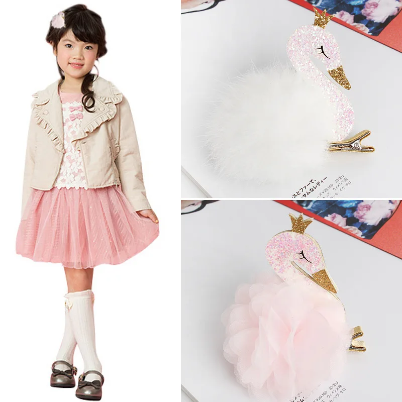 

1 шт. милый мультяшный Лебедь темпераментные детские заколки для волос Принцесса заколка Детские аксессуары