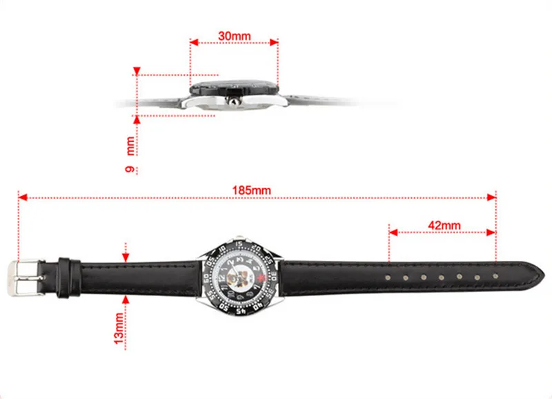 Роскошные брендовые Детские часы водонепроницаемые модные светящиеся кожаные 3D