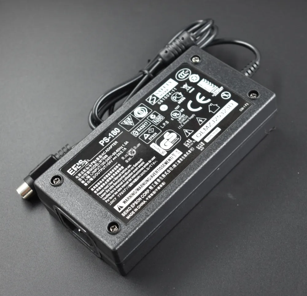 PS 180 адаптер переменного тока источник питания M159B 24V 2.1A для Epson чековый