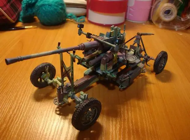Высококачественный Набор бумажных 3D-моделей США 40 мм Bofors |