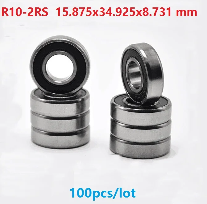 100 шт./лот R10-2RS R10RS R10 2RS RS 5/8x1 3/8x0 344 дюйма экранированный подшипник с глубоким