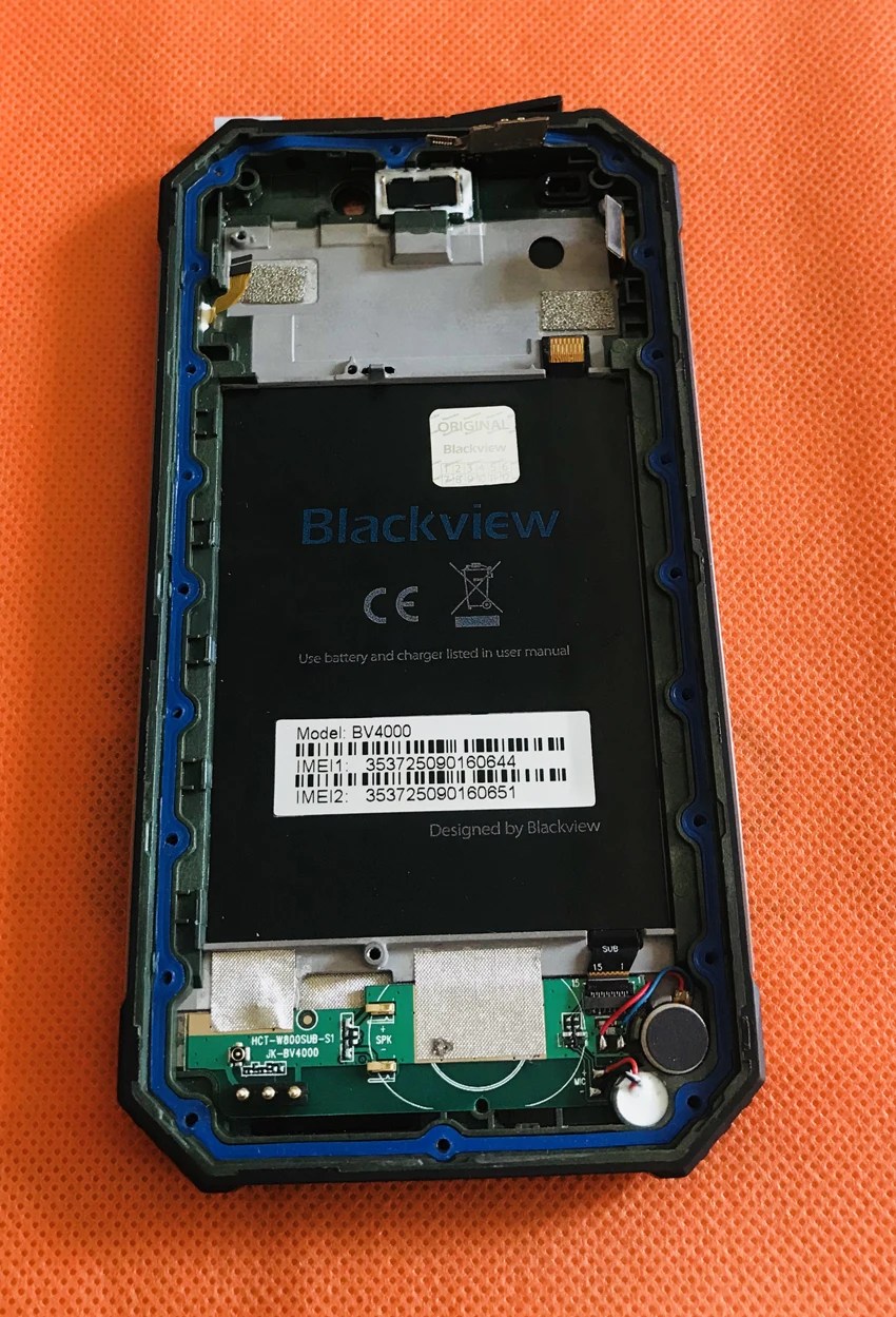 Б/у Оригинальный ЖК-дисплей + дигитайзер сенсорный экран рамка для Blackview BV4000 MTK6580