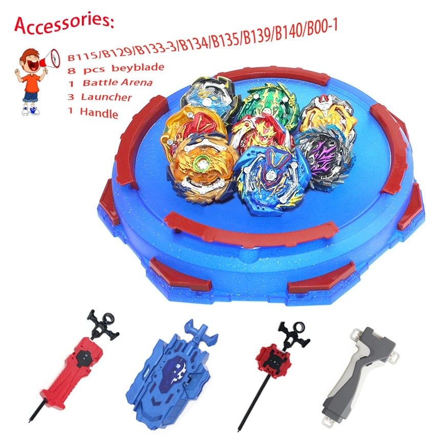 Прямая поставка Beyblade Burst Toys с пусковым устройством и арена Bayblades Металл Fusion God Spinning