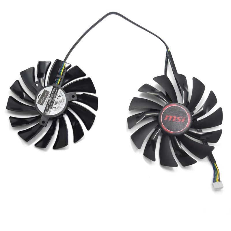 Новый Кулер 95 мм PLD10010S12HH 4PIN для MSI GTX 960 970 GAMING 950 1060 RX 470 X Graphic Card fan|Кулеры и системы