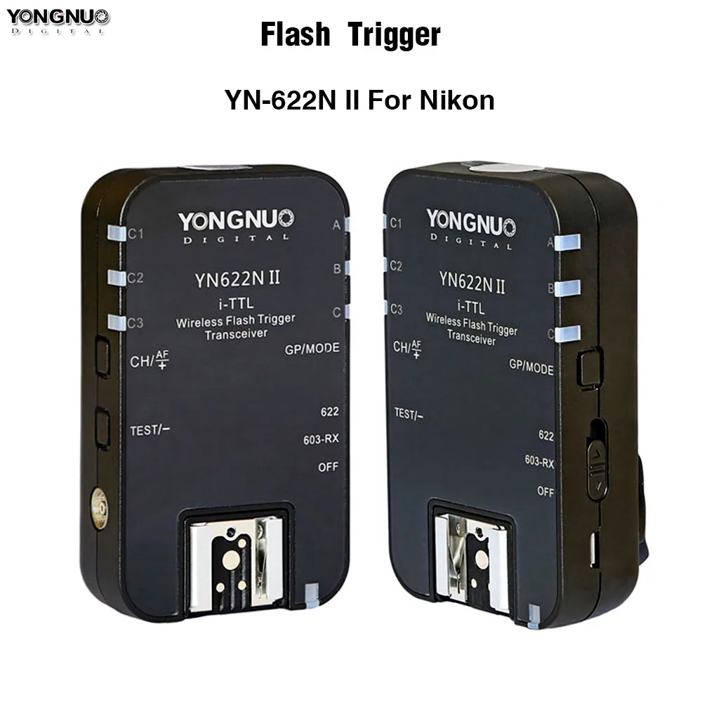 2 шт. Yongnuo YN 622N II триггер Беспроводной TTL один приемопередатчик для Nikon D70 D70S D80 D90 D200