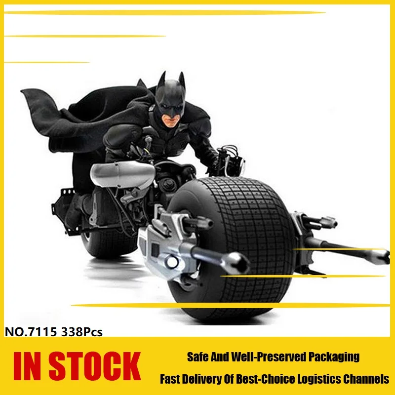 7115 Темный рыцарь летучая мышь Batcycle бетмобиль строительные блоки наборы