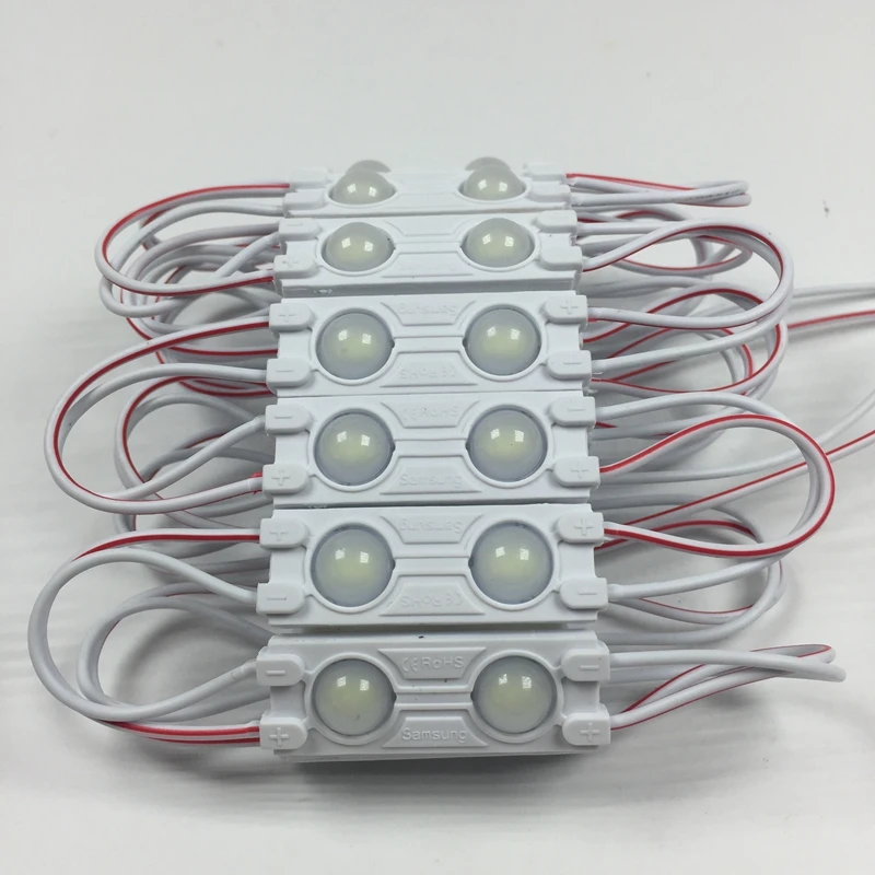 SMD 5730 2 светодиода 1 Вт Инжекционный светодиодный модуль объектива 160 градусов 12 В