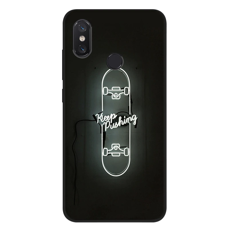 Black TPU Silicone Case Cover for Xiaomi Redmi 4A 4X 5 5A Plus 6A 6 Pro S2 Sport skate board Cases | Мобильные телефоны и
