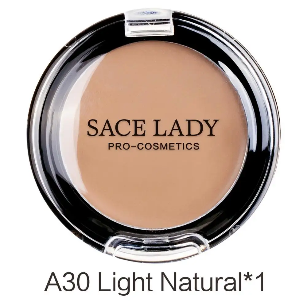 02 Light Natural SACE LADY, полное покрытие, консилер, крем для лица, макияж, водостойкая Тональная основа для лица, контур, макияж, Корректор пор, косметика для глаз - Цвет: 02 Light Natural