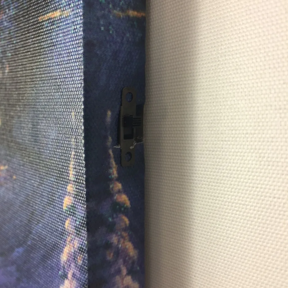 Изменение цвета волоконно оптические огни зимняя церковная лошадь led холст