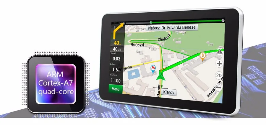 Beling LA101 7 дюймов Сенсорный Экран автомобильный GPS Навигации Android Tablet PC Bluetooth Wifi